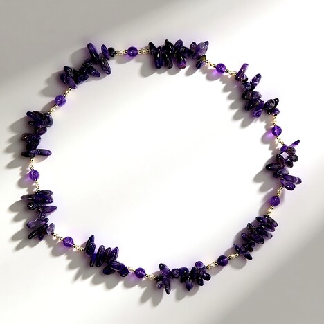 Collana con Ametista Zambiana (Riya)