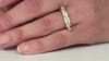 Anillo en plata con Perla Keshi de agua dulce cultivada de color melocotón