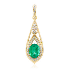 Sambia-Smaragd-Goldanhänger (de Melo)