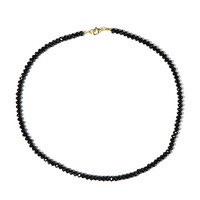 Black Spinel Silver Necklace