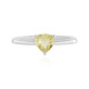 Bague en argent et Fluorite jaune