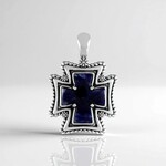 Pendentif en argent et Sodalite (Desert Chic)