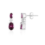 Pendientes en plata con Rodolita Naktamunda