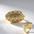 Anello in oro con Diamante Champagne I2 (de Melo Gold)