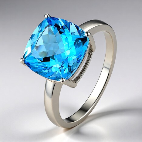 Anello in argento con Topazio Marambaia