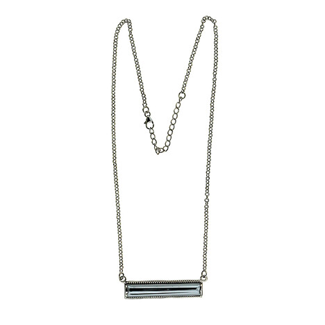 Black Hematite Silver Necklace