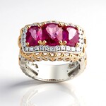 Anello in argento con Topazio Rosa (Gems en Vogue)