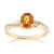 Gouden ring met een Ban Ka Cha oranje Saffier