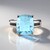 Anello in argento con Topazio Blu Cielo