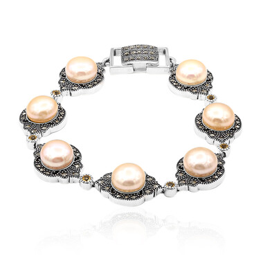 Süßwasserzuchtperlen-Silberarmband (Annette classic)