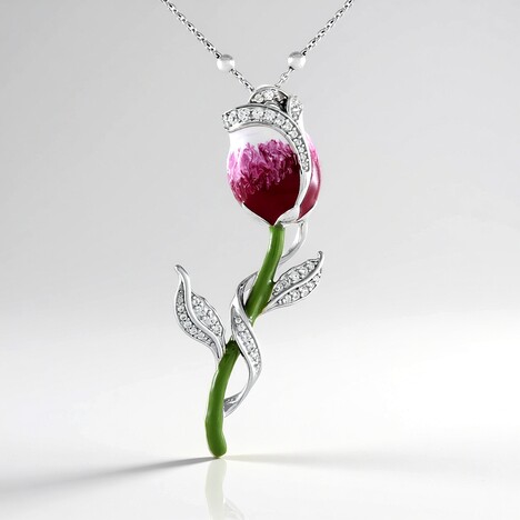 Collana in argento con Zircone (Dallas Prince Designs)