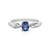 Anello in argento con Tanzanite (non riscaldata)