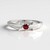 Bague en argent et Rubis de Tanzanie