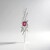Ciondolo in argento con Topazio Rosa (MONOSONO COLLECTION)