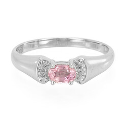 Padparadscha-Saphir-Silberring