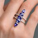 Anello in argento con Tanzanite