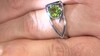 Bague en argent et Péridot du Jilin (de Melo Essence)