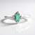 Anello in argento con Smeraldo Russo