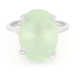 Anello in argento con Prehnite