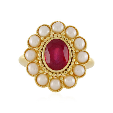 Anello in argento con Rubino del Madagascar