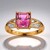 Anello in oro con Diasporo Rosa (AMAYANI)