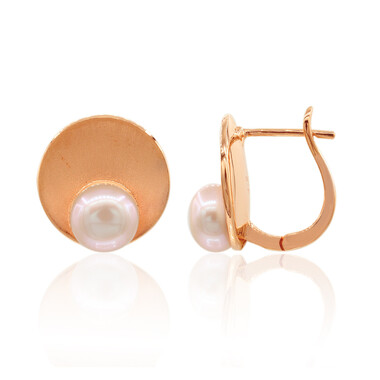Boucles d'oreilles en argent et Perle de culture d'eau douce (TPC)