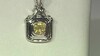 Pendentif en argent et Zircon jaune