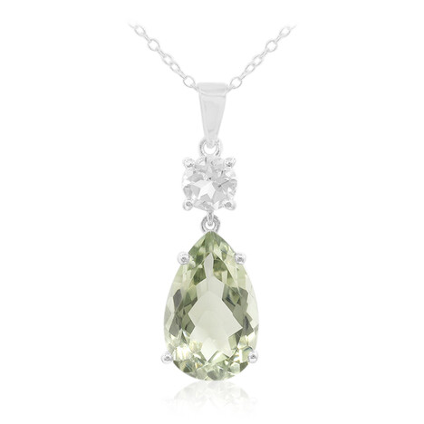 Collana in argento con Ametista Verde