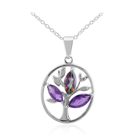 Mystic Quartz Silver Necklace