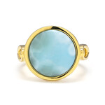 Larimar Silver Ring