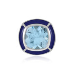 Ciondolo in argento con Topazio Blu Svizzero