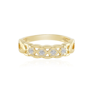 I2 (J) Diamant-Silberring