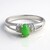 Anello in argento con Crisoprasio Imperiale
