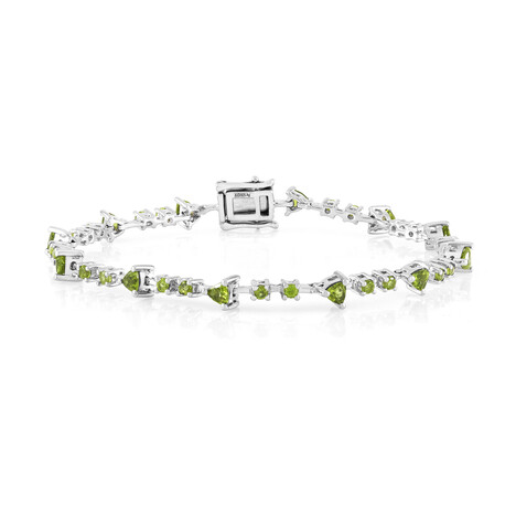 Brazalete en plata con Vesuvianita