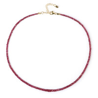 Collier en argent et Rubis de Madagascar