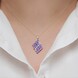 Pendentif en argent et Tanzanite