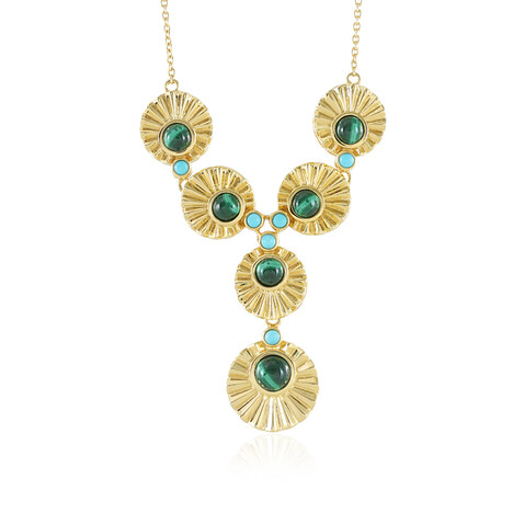 Malachit-Silbercollier