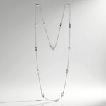 Collana in argento con Topazio Blu Cielo
