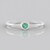 Anello in argento con Smeraldo Russo