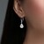 Boucles d'oreilles en argent et Morganite du Brésil