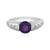 Siberian Amethyst Silver Ring (de Melo Essence)