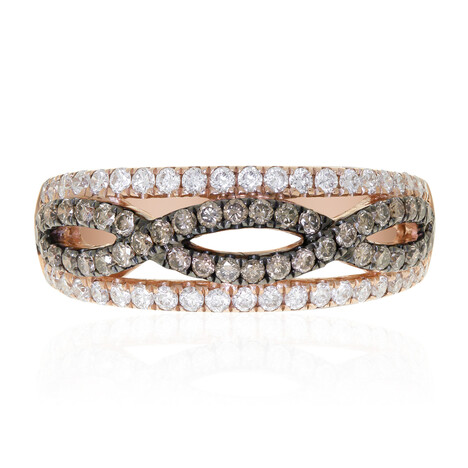 Bague en or et Diamant chocolat SI2 (CIRARI)