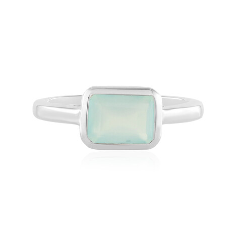 Aqua-Chalzedon-Silberring
