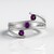 Magenta Garnet Silver Ring