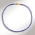 Collana in argento con Tanzanite