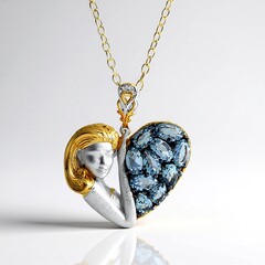 Collana in argento con Acquamarina (Gems en Vogue)