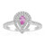 Zilveren ring met een Ceylon roze saffier