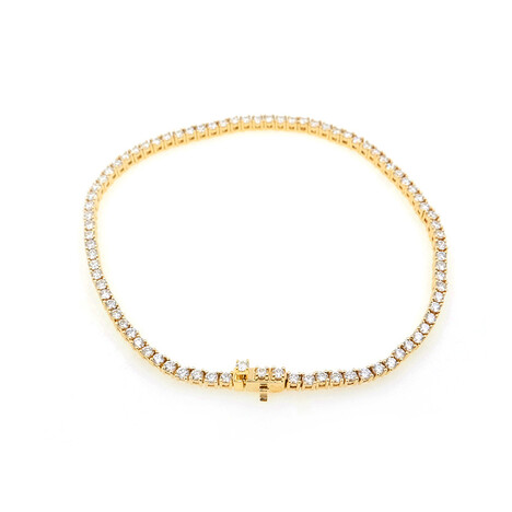 9K Flawless (F) Diamond Gold Bracelet (LUCENT DIAMONDS)