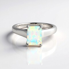 Anello in argento con Opale di Welo