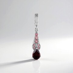 Ciondolo in argento con Zircone Mogano